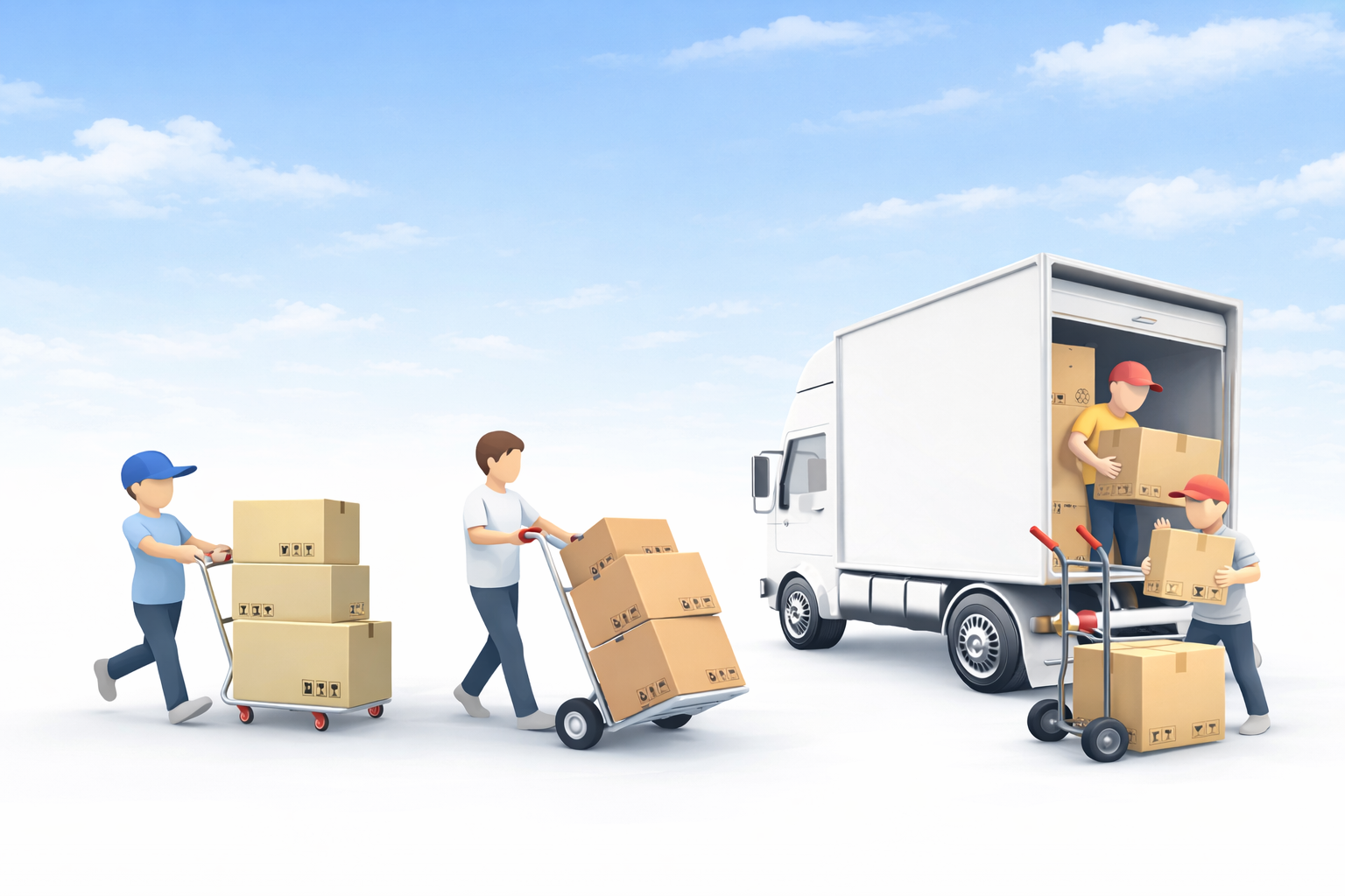 Illustration de déménagement du site